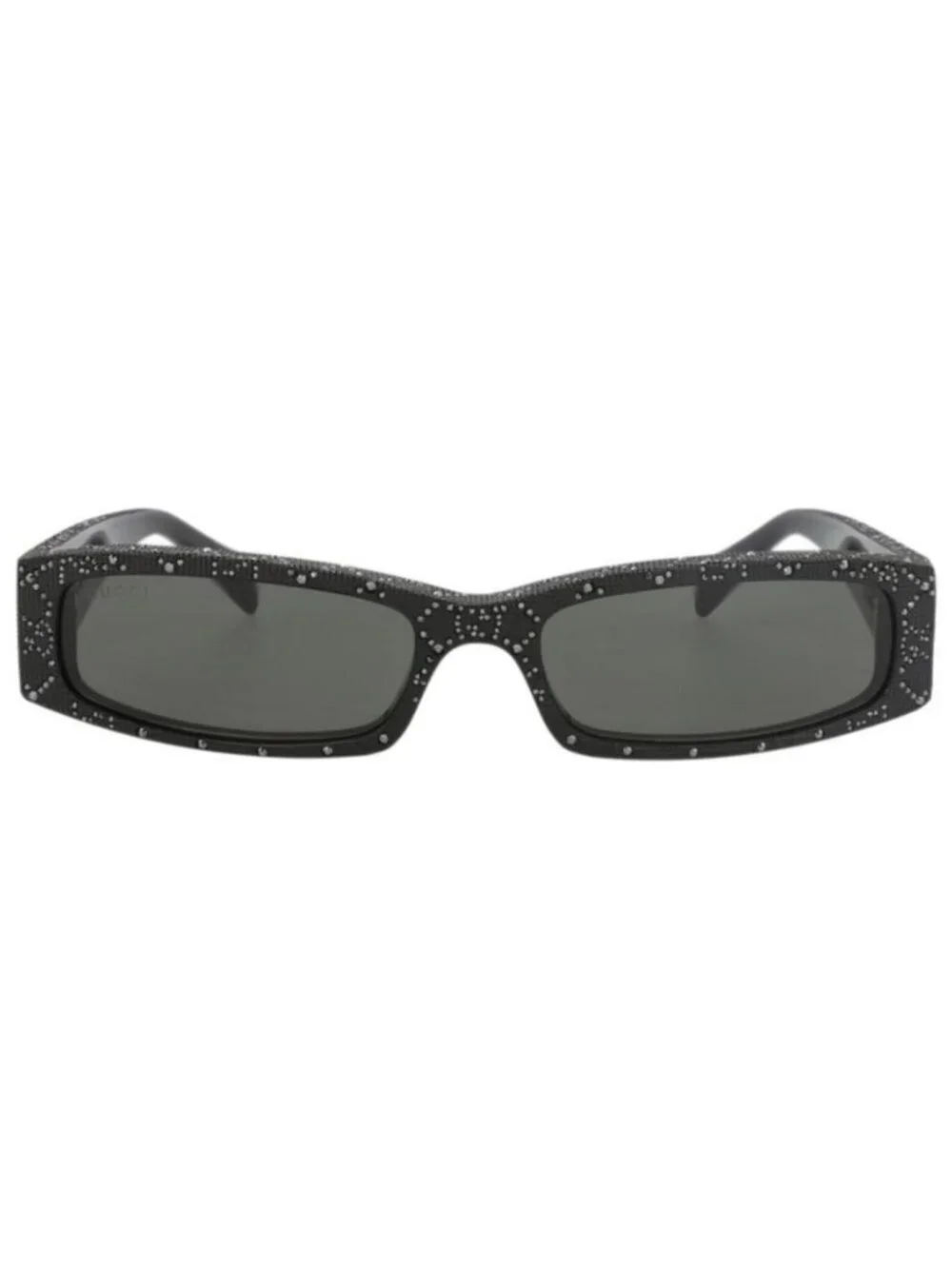 New Gucci Mens Square/Rectangle Black Black Grey Fashion Designer Sunglasses